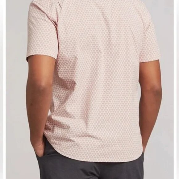 Faherty SS Stretch Playa Shirt RFS-Rose Fish Scale - Button Up - Picture 2 of 5